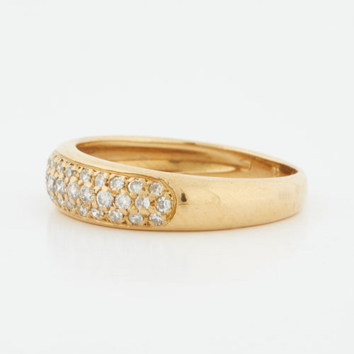 Bague 55 Bague Or jaune Diamants 58 Facettes REF 10036/16