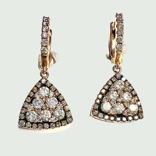 Boucles d'oreilles Boucles d'oreilles Art Déco Diamants 58 Facettes