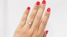 Ring 52.5 Solitaire ring in white Gold and Diamond 58 Facettes 32080