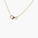 Necklace Yellow gold necklace, brown and white diamonds 58 Facettes P1L14