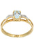 Ring MODERN AQUAMARINE AND DIAMOND RING 58 Facettes 054141
