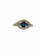 Ring 50 Art Deco Ring Platinum Sapphires Diamonds 58 Facettes