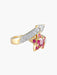 Bague 52 Bague étoile filante rubis diamants or jaune 58 Facettes LP9-31