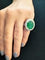 Bague BAGUE EMERAUDE PAVAGE DIAMANTS 58 Facettes