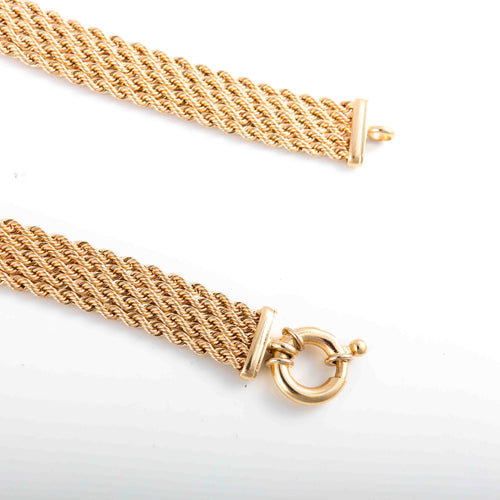 Collier COLLIER OR JAUNE MAILLE TRESSEE 58 Facettes LP 906