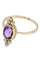 Bague BAGUE ANCIENNE AMÉTHYSTE ET DIAMANTS 58 Facettes 048771