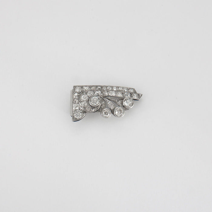 Clip Clip Platine Diamants 58 Facettes A5996d