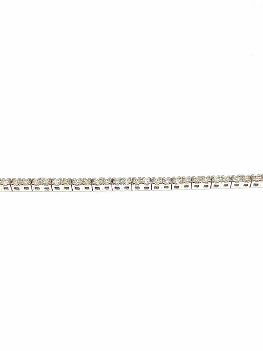 Bracelet Bracelet rivière de diamants, or blanc 58 Facettes