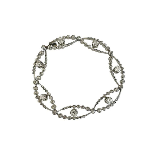 Bracelet Bracelet Guirlande Platine Diamants 58 Facettes 1102237