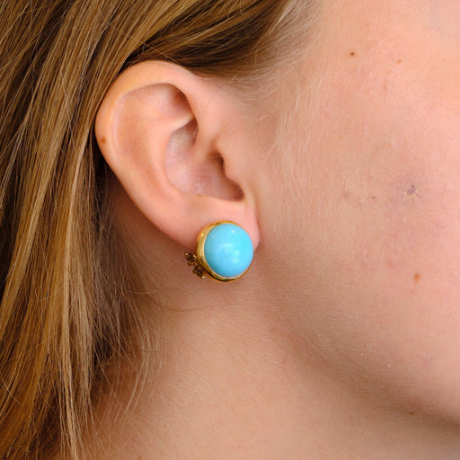 Boucles d'oreilles Boucles d'oreilles Vintage Turquoises 58 Facettes
