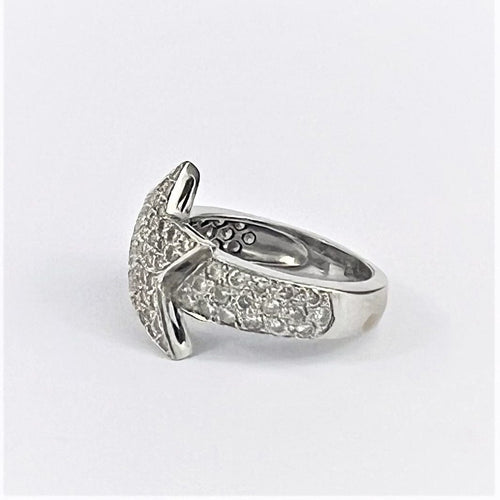 Bague 50 Bague Etoile en Or blanc & diamants 58 Facettes 20400000631