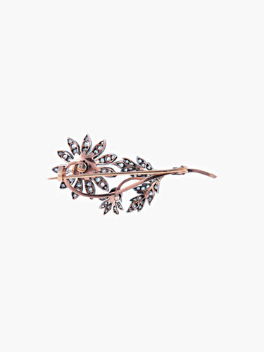 Broche Broche époque Napoléon III or rose 58 Facettes