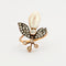 Bague 59 Bague Ancienne Abeille Perle diamants 58 Facettes