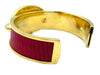 Hermes bracelet. Gold metal and leather bracelet 58 Facettes