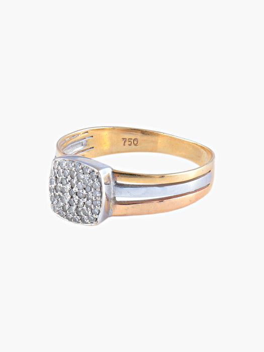 Bague 54 Bague Diamants Bicolore 58 Facettes