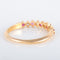 Bague 54.5 Demi-alliance Diamants et Rubis 58 Facettes 8397