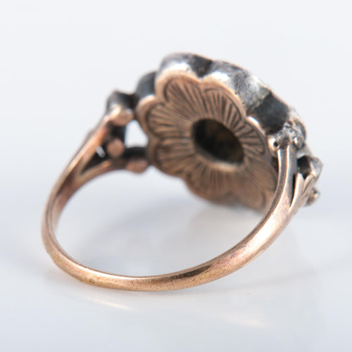 Bague 55 Bague Email bleu et Diamants 58 Facettes 220424