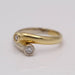 Ring 51 Double crossed ring Gold Diamonds 58 Facettes E356821