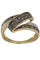 BAGUE MODERNE DIAMANTS CHAMPAGNE ET BLANCS 58 Facettes 060431