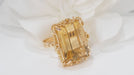 Ring 56 Vintage ring in yellow gold and citrine 58 Facettes 32214