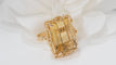 Bague 56 Bague vintage en or jaune et citrine 58 Facettes 32214