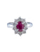 Bague 52 Bague Pompadour Rubis Diamants 58 Facettes