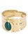 Bague 54 BAGUE MODERNE ÉMERAUDE CABOCHON 58 Facettes 074551