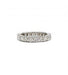 Alliance ring in white gold set with diamonds 58 Facettes 220357R
