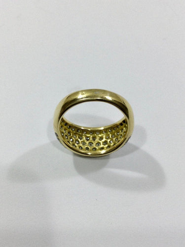 Bague 54.5 Bague Bandeau Pavage Diamants 58 Facettes