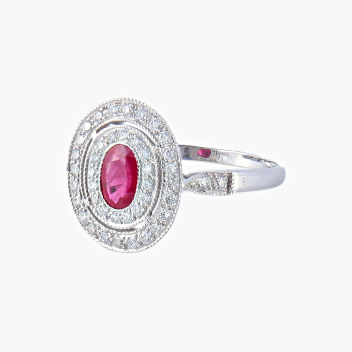 Bague 55 Bague Rubis Diamants 58 Facettes