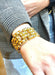 Bracelet Tank bracelet in yellow gold 58 Facettes