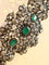 Bracelet Exceptionnel bracelet XIXe diamants, émeraudes, or et argent 58 Facettes