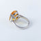 Bague 50 Bague Saphir jaune Diamants 58 Facettes