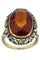 Bague 51 BAGUE ANCIENNE CITRINE DE MADÈRE ET TOURMALINE 58 Facettes 052371