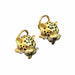 Boucles d'oreilles Boucles d'oreilles clip Léopards, or jaune, diamants et rubis 58 Facettes LEO-BO-YGEM-DRU