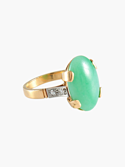 Bague 57 Bague Jade Diamants 58 Facettes