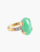 Bague 57 Bague Jade Diamants 58 Facettes