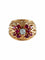 Bague 52 Bague Or, Platine Rubis et Diamant 58 Facettes