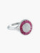 Ring 53 Art Deco style diamond and ruby ​​ring 58 Facettes 17/083