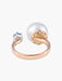 Ring 53.5 Open Ring Gold Pearl 58 Facettes 761148
