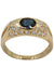 Ring 49 MODERN SAPPHIRE AND DIAMOND RING 58 Facettes 048081