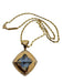 BUVLGARI Pendant - “Pyramid” Necklace and Pendant 2 Topaz Golds 58 Facettes