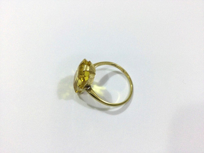 Bague 58 Bague Or Et Citrine 58 Facettes