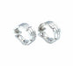 Cartier earrings. Tank Française collection, White gold earrings 58 Facettes