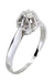 OLD DIAMOND SOLITAIRE RING 0.15 CARAT 58 Facettes 050131