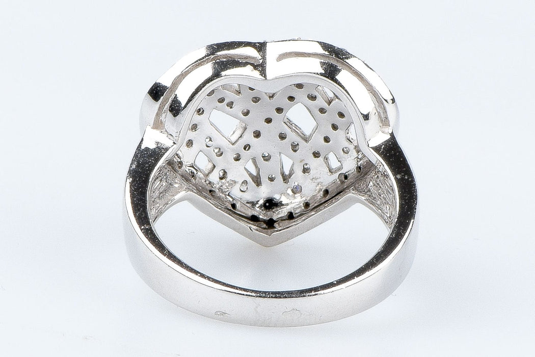 Bague Bague Coeur diamant en or blanc 58 Facettes 111.65702-66