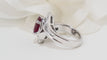 Bague 52 Bague jupe rubis diamants baguette 58 Facettes 32399