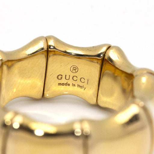 Ring 51 - 59 GUCCI - BAMBOO SPRING ring Yellow gold 58 Facettes D360484FJ