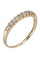 Bague 51 Demi alliance Or jaune Diamants 58 Facettes 081291