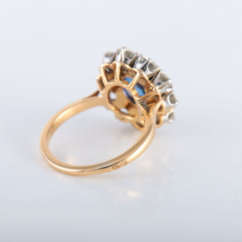 Bague 51 Bague Pompadour Saphir Diamants 58 Facettes